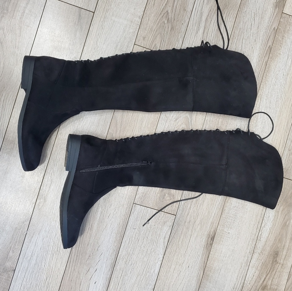 Lace Up Over the Knee Boots